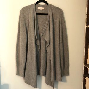 Loft open draped super cozy sweater